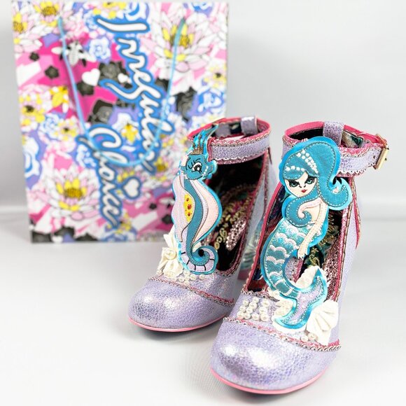 Irregular Choice Barnacle Betty Mermaid Heels – Size 37 / UK 4 – Rare Collector - Picture 1 of 7